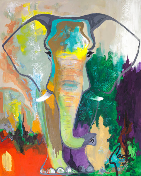SET: Gade / Elephant dream & Giraf dream | HANDMADE PAINTING