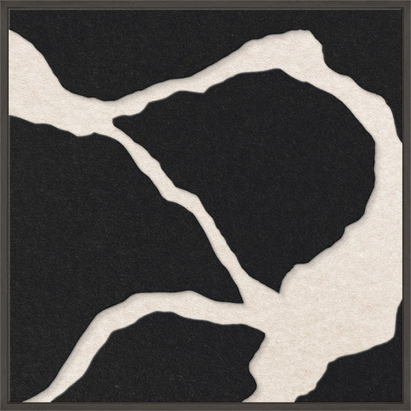 Quiet Friction square 2 | ACOUSTIC ART | Black