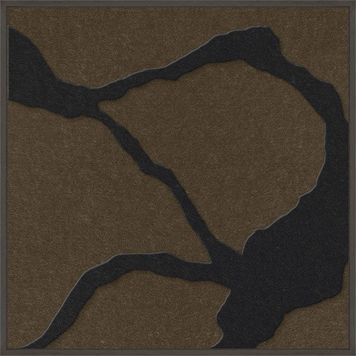 Quiet Friction square 1 | ACOUSTIC ART | Black