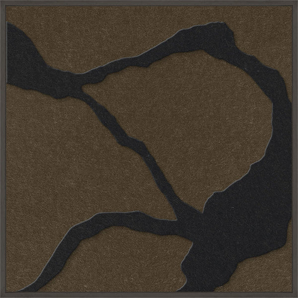 Quiet Friction square 1 | ACOUSTIC ART | Black