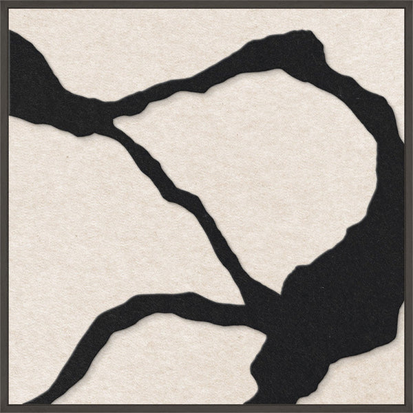 Quiet Friction square 1 | ACOUSTIC ART | Black