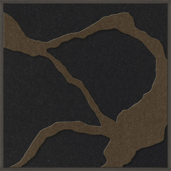 Quiet Friction square 1 | ACOUSTIC ART | Black