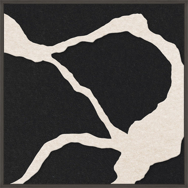 Quiet Friction square 1 | ACOUSTIC ART | Black