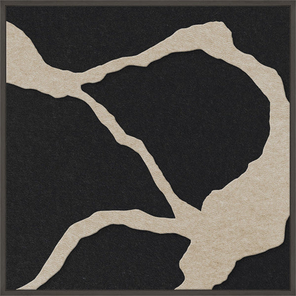 Quiet Friction square 1 | ACOUSTIC ART | Black