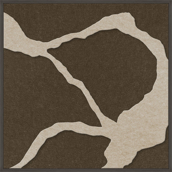 Quiet Friction square 1 | ACOUSTIC ART | Black