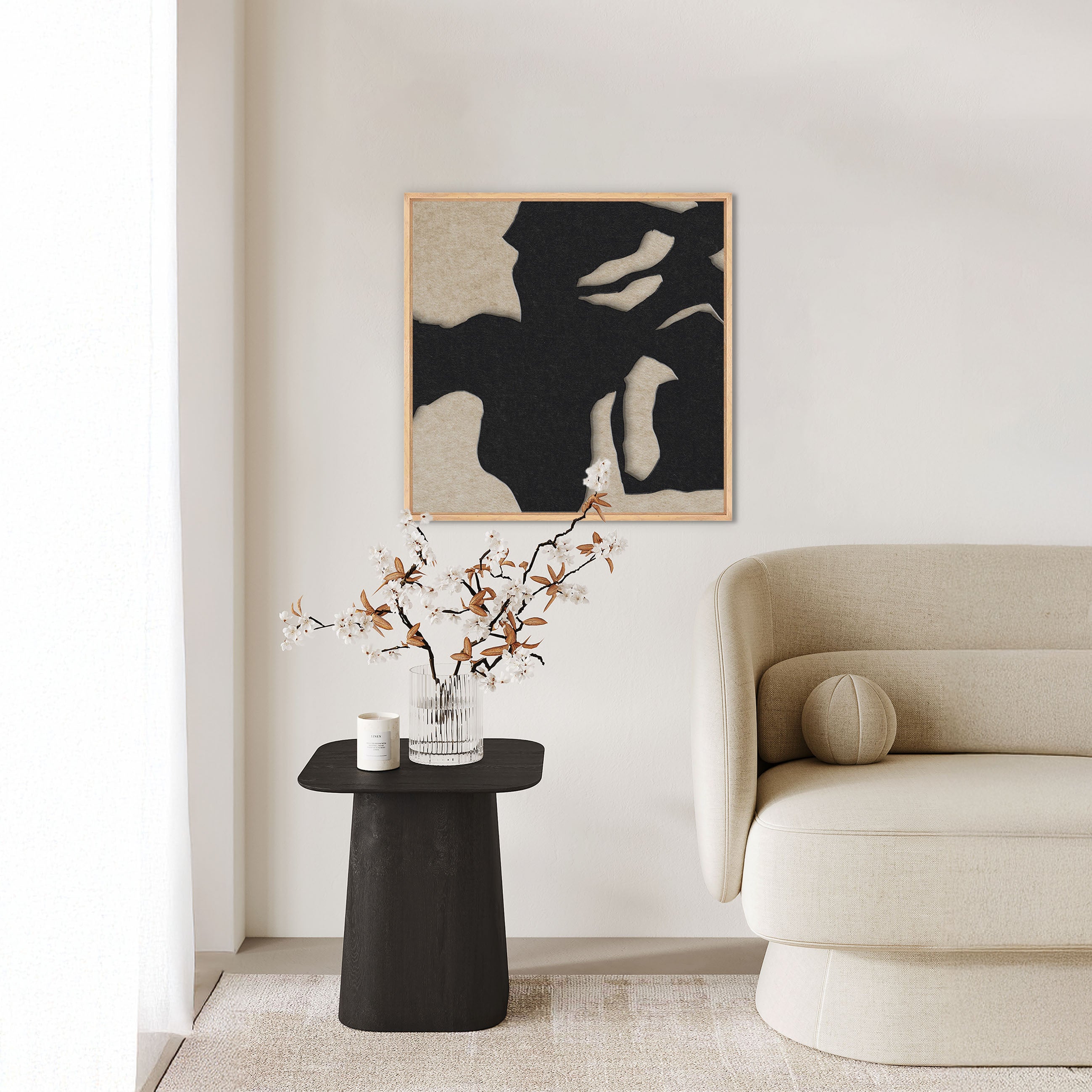 Silent Shadow square 1 | ACOUSTIC ART | Oak