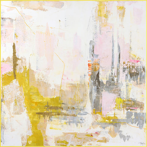 New age yellow 1 | MIXED PAINTING