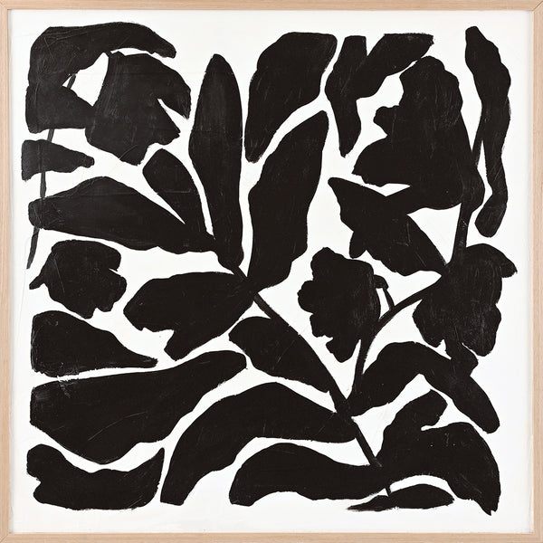 BLACK LEAF | UNIKA PAINTING