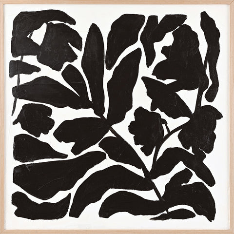 BLACK LEAF | UNIKA PAINTING
