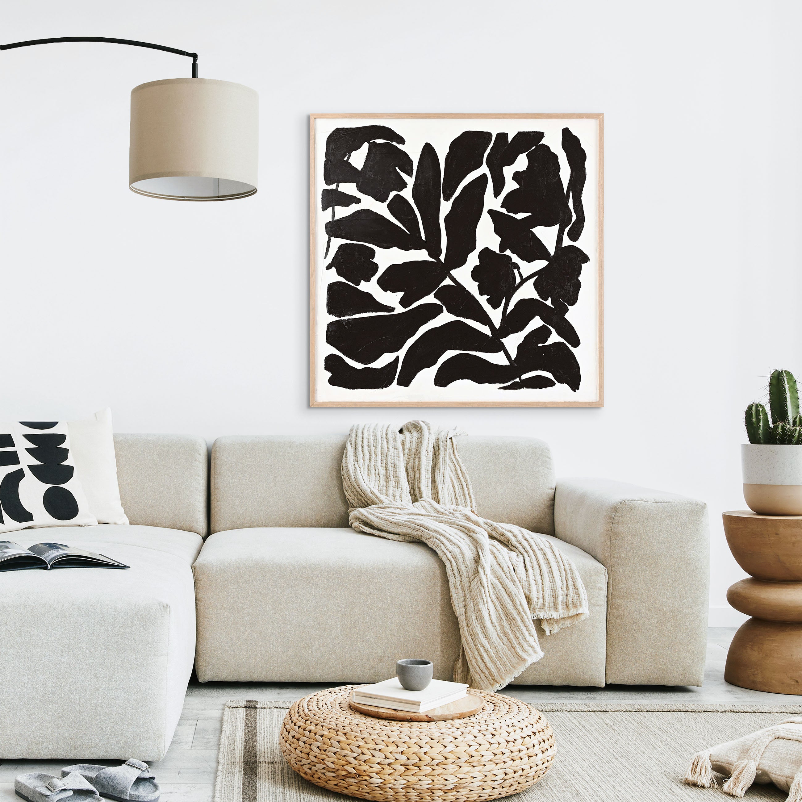 BLACK LEAF | UNIKA PAINTING