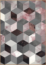Würfel Rose | Plakatbrett