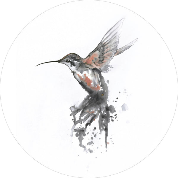 Hummingbird Coral | Circle Art