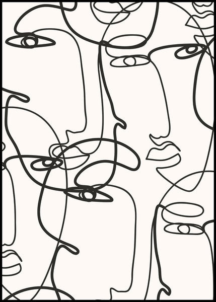Abstrakte Linien 4 | Plakatbrett