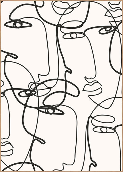 Abstrakte Linien 4 | Plakatbrett