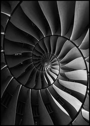 Schwarze Turbine | Plakatbrett