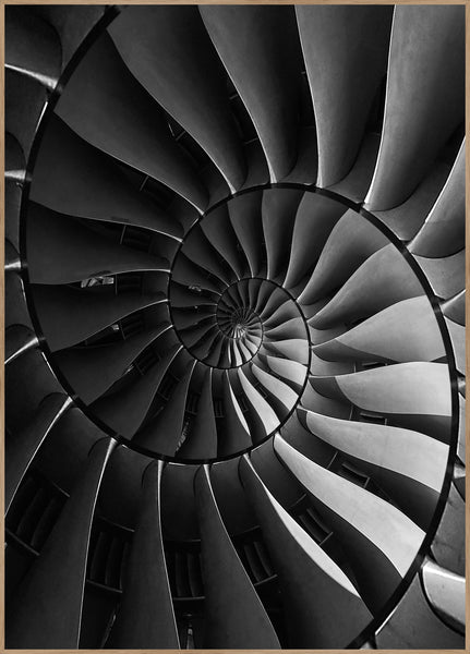 Schwarze Turbine | Plakatbrett