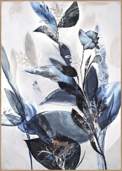 Blaue Blätter | Plakatbrett