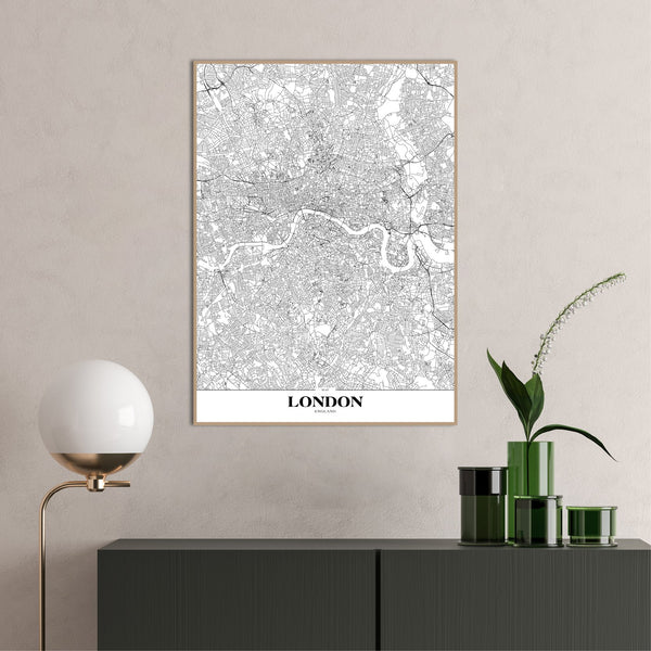 Karte London | Plakatbrett