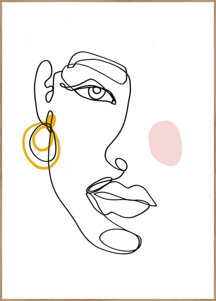 Gesichtslinie 3 | Plakatbrett