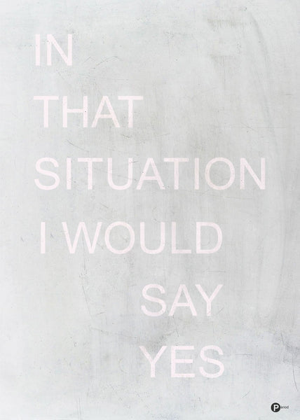 In that situation | POSTER
