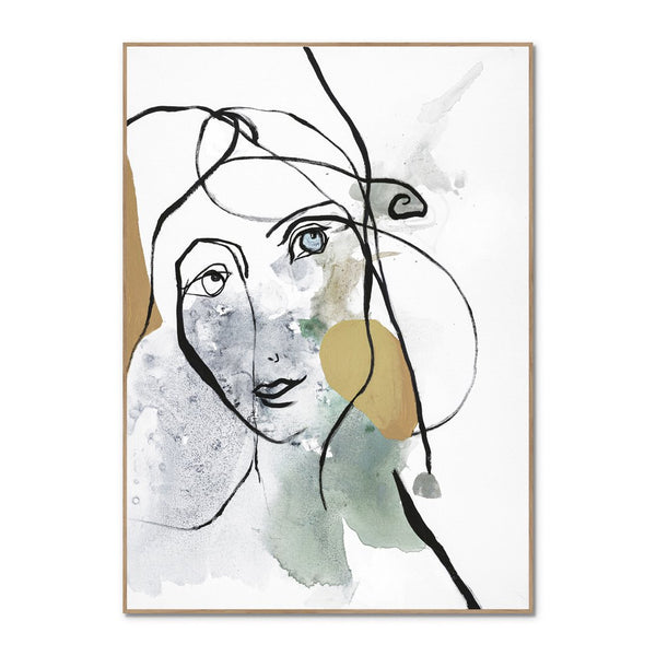 Line Art Girl 2 | Plakatbrett