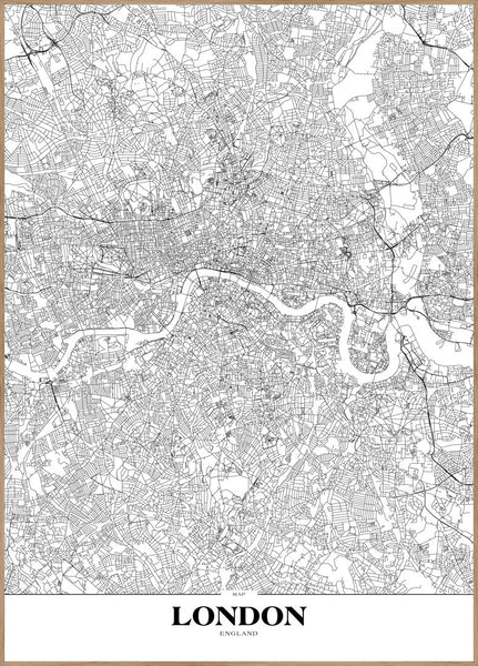 Karte London | Plakatbrett