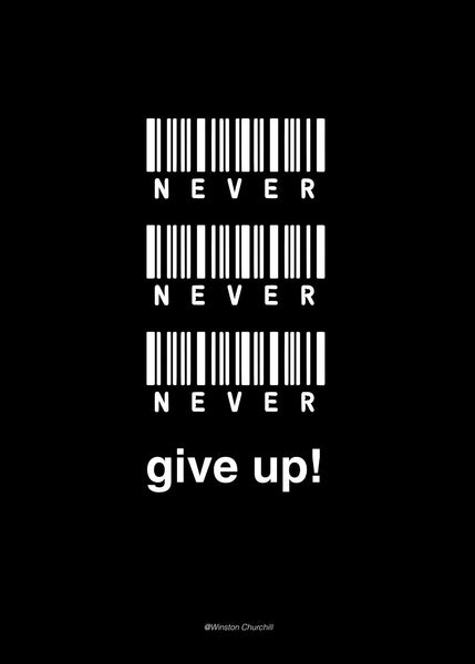 Never give up | POSTER
