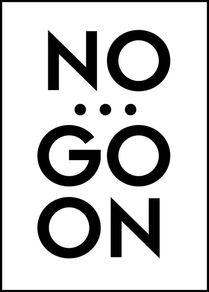 Nein ... weiter | Plakatbrett