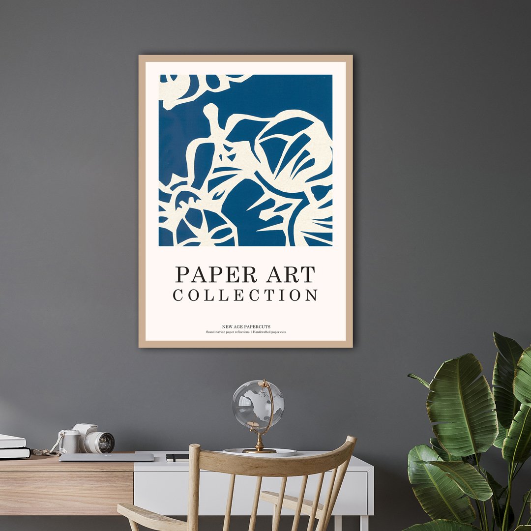 Paper Cut Artwork , Large Hand Cut Paper Art One Summer Evening Original  Paper Cutting in Light Gray Color , Art Silhouette of a Girl -  Denmark