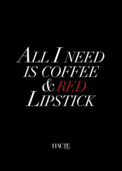 Roter Lippenstift | Plakatbrett