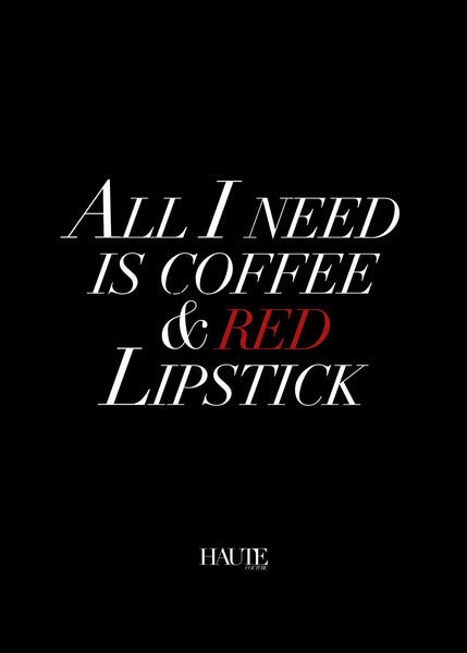 Roter Lippenstift | Plakatbrett
