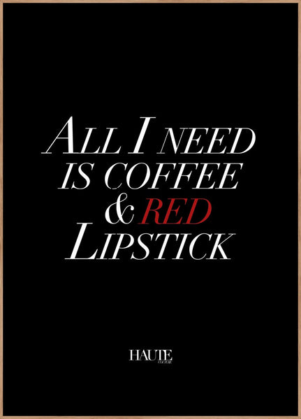 Roter Lippenstift | Plakatbrett