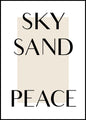 Sky Sand Peace | POSTER BOARD