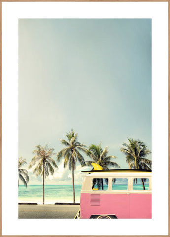 Surf Bus pink | POSTER BOARD