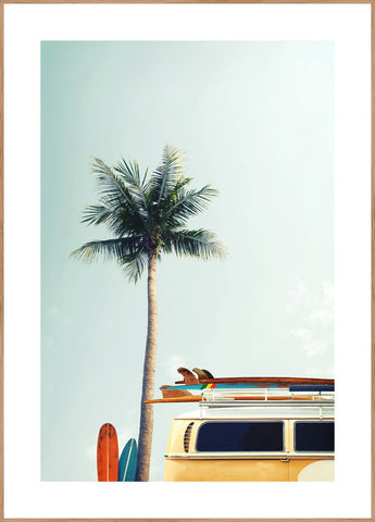 Surf Bus yellow | POSTER BOARD