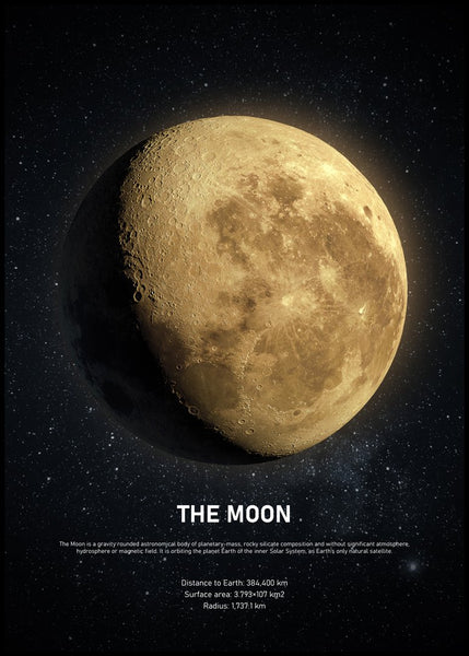 Der Mond | Plakatbrett