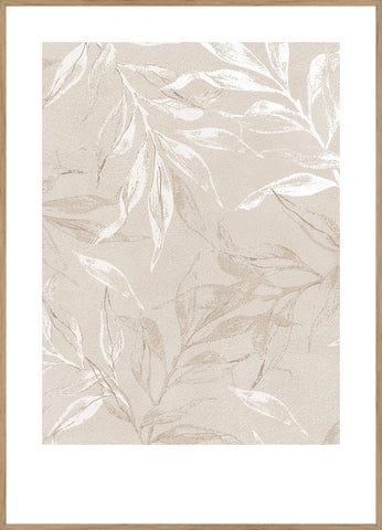 White Leaves 2 | POSTER BOARD