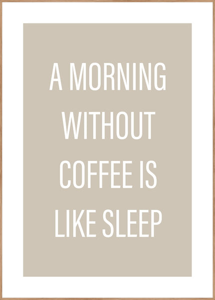 Ohne Kaffee | Plakatbrett