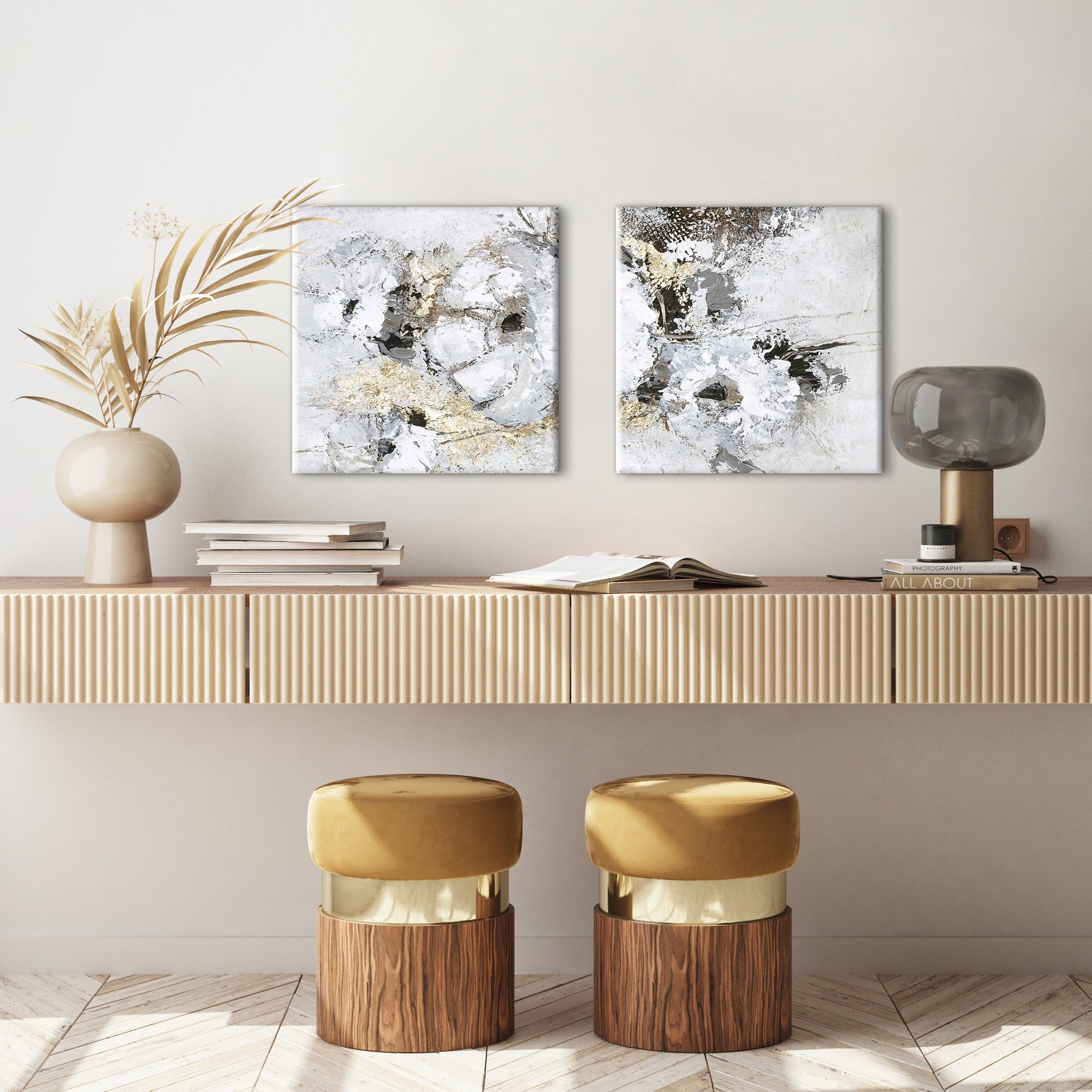 Golden Floral | VALUE PAINTING